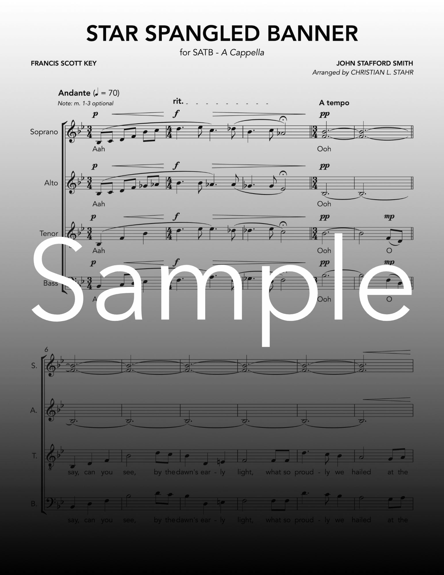 Star Spangled Banner (SATB)