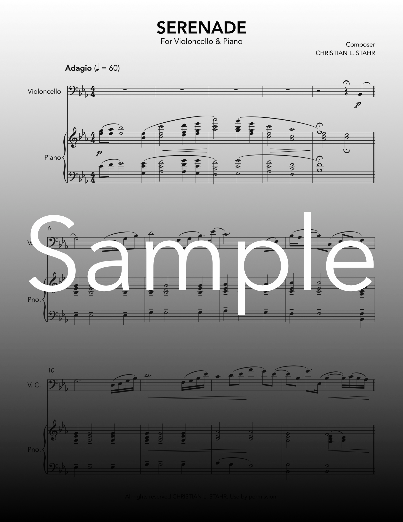 Serenade (For Cello & Piano)